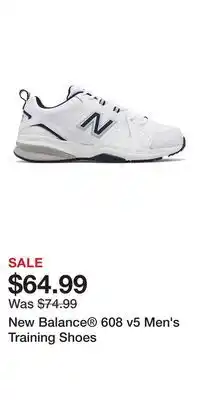 Kohl's New Balance 608 v5 Men's Training Shoes offer