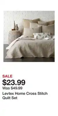 Kohl's Levtex Home Cross Stitch Quilt Set offer