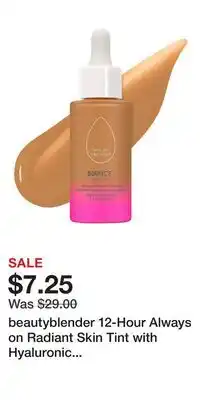 Kohl's beautyblender 12-Hour Always on Radiant Skin Tint with Hyaluronic Acid & Niacinamide offer