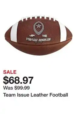 Dick's Sporting Goods Team Issue Leather Football offer