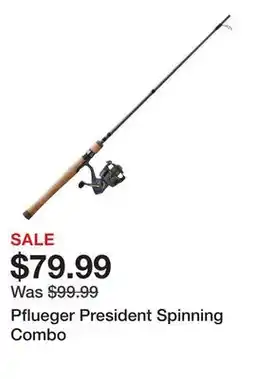 Dick's Sporting Goods Pflueger President Spinning Combo offer