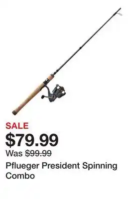 Dick's Sporting Goods Pflueger President Spinning Combo offer