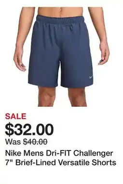 Dick's Sporting Goods Nike Mens Dri-FIT Challenger 7 Brief-Lined Versatile Shorts offer