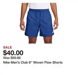 Dick's Sporting Goods Nike Men's Club 6'' Woven Flow Shorts offer