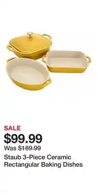 Nordstrom Staub 3-Piece Ceramic Rectangular Baking Dishes offer
