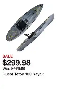 Dick's Sporting Goods Quest Teton 100 Kayak offer