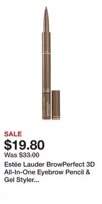 Nordstrom Estée Lauder BrowPerfect 3D All-In-One Eyebrow Pencil & Gel Styler Multi-Tasker offer