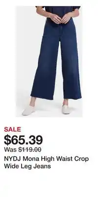 Nordstrom NYDJ Mona High Waist Crop Wide Leg Jeans offer