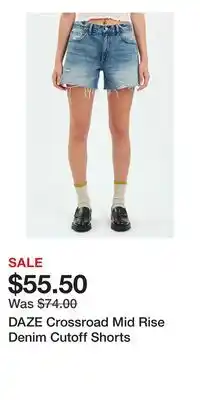 Nordstrom DAZE Crossroad Mid Rise Denim Cutoff Shorts offer