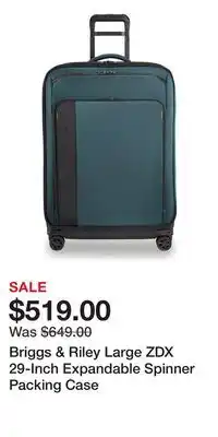 Nordstrom Briggs & Riley Large ZDX 29-Inch Expandable Spinner Packing Case offer