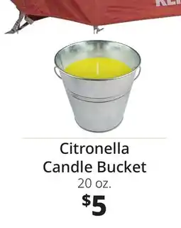 Ocean State Job Lot Citronella Candle Bucket offer