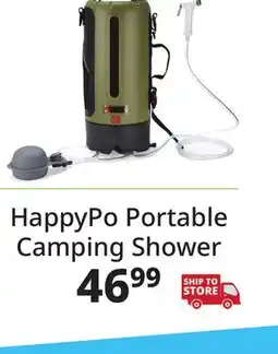 Ocean State Job Lot HappyPo Portable Camping Shower Dark Green offer