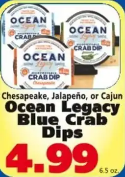 Save a Lot Ocean legacy blue crab dips offer