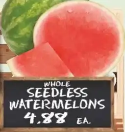 Save a Lot Whole seedless watermelons offer