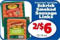Save a Lot Eckrich smoked sausage links offer