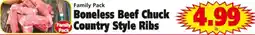 Save a Lot Boneless beef chuck country style ribs offer