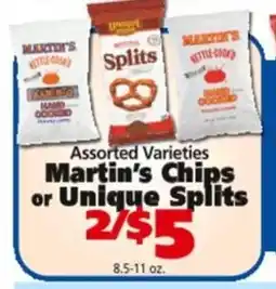 Save a Lot Martin's chips or unique splits offer