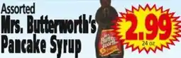 Save a Lot Mrs. Butterworth's pancake syrup offer