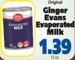 Save a Lot Ginger evans evaporated milk offer