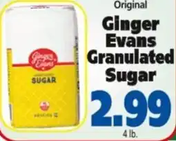 Save a Lot Ginger evans granulated sugar offer