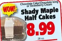 Save a Lot Shady maple half cakes offer
