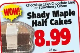 Save a Lot Shady maple half cakes offer