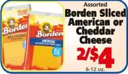 Save a Lot Borden sliced american or cheddar cheese offer