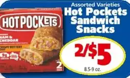 Save a Lot Hot pockets sandwich snacks offer