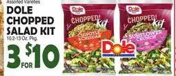 Bravo Supermarkets DOLE CHOPPED SALAD KIT offer