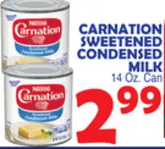 Bravo Supermarkets CARNATION SWEETENED CONDENSED MILK offer