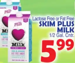 Bravo Supermarkets SKIM PLUS MILK offer