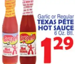 Bravo Supermarkets TEXAS PETE HOT SAUCE offer
