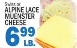 Bravo Supermarkets ALPINE LACE MUENSTER CHEESE offer