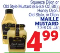 Bravo Supermarkets MAILLE MUSTARD 7.3-8 Oz. Jar offer