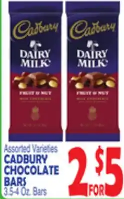 Bravo Supermarkets CADBURY CHOCOLATE BARS offer