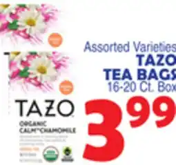 Bravo Supermarkets TAZO TEA BAGS offer