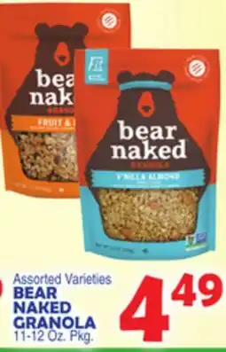 Bravo Supermarkets BEAR NAKED GRANOLA offer