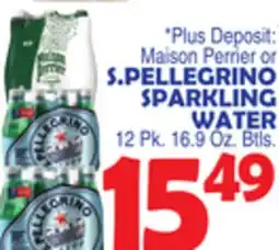 Bravo Supermarkets S. PELLEGRINO SPARKLING WATER offer