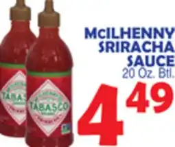 Bravo Supermarkets MCILHENNY SRIRACHA SAUCE offer