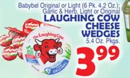 Bravo Supermarkets LAUGHING COW CHEESE WEDGES 5.4 Oz. Pkgs offer