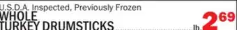 Bravo Supermarkets WHOLE TURKEY DRUMSTICKS offer