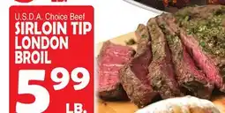Bravo Supermarkets SIRLOIN TIP LONDON BROIL offer