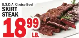 Bravo Supermarkets U.S.D.A. CHOICE BEEF SKIRT STEAK offer