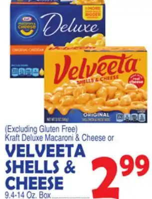 Bravo Supermarkets VELVEETA SHELLS & CHEESE offer
