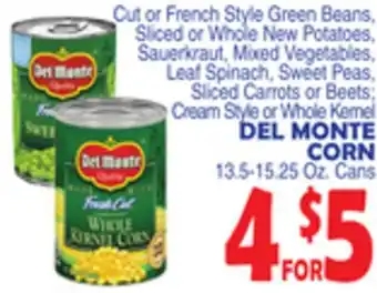 Bravo Supermarkets DEL MONTE CORN offer