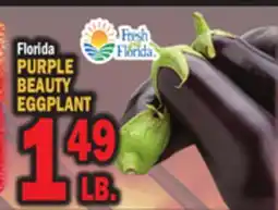 Bravo Supermarkets FRESH FROM FLORIDA PURPLE BEAUTY EGGPLANT offer
