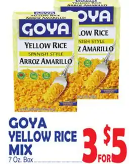 Bravo Supermarkets GOYA YELLOW RICE MIX offer