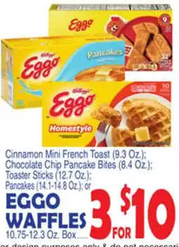 Bravo Supermarkets EGGO WAFFLES 10.75-12.3 Oz. Box offer