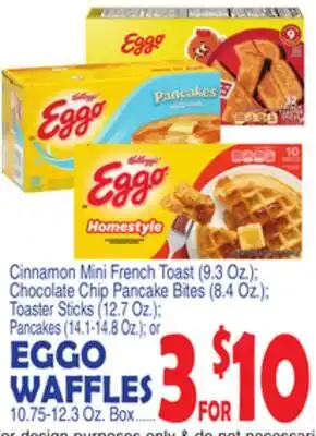 Bravo Supermarkets EGGO WAFFLES 10.75-12.3 Oz. Box offer