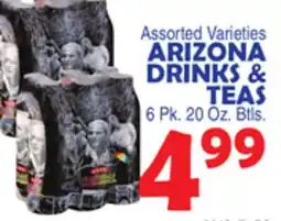 Bravo Supermarkets ARIZONA DRINKS & TEAS offer